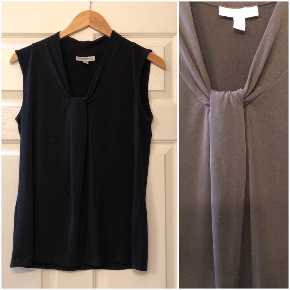 Dana Buchman black shell, knot detail Medium